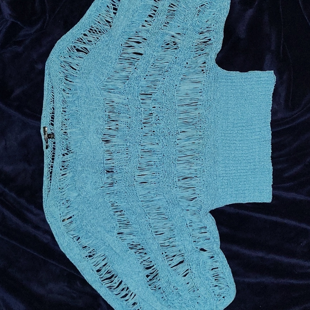 Blue Tape Yarn Sweater View 4